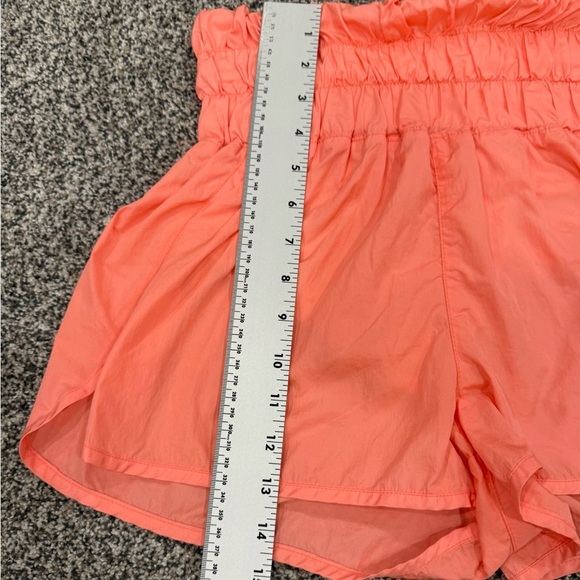 FP Movement Vibrant Orange Shorts with High Waist and Thick Waistband - Picture 9 of 9